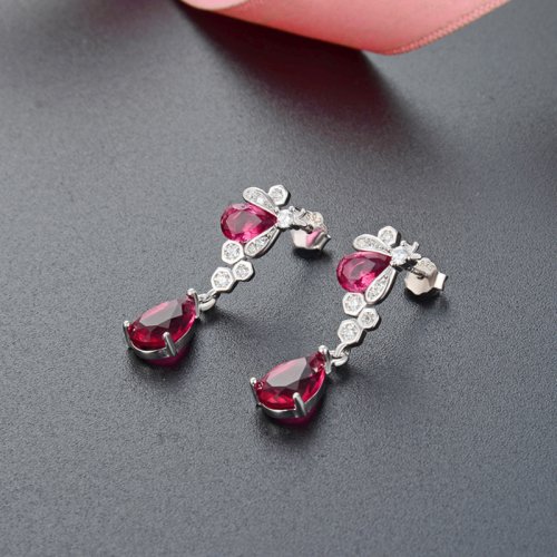 Cubic Zirconia Silver Earrings